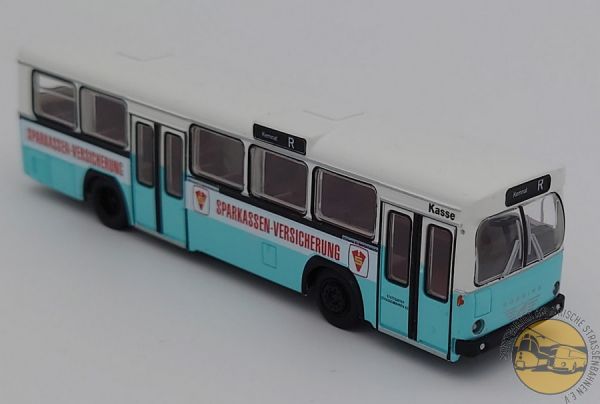 Modellbus "Büssing BS 110 V; SSB, Stuttgart; ex. END / Linie R Kemnat"